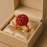 Zircon Ring-50 (Maroon)
